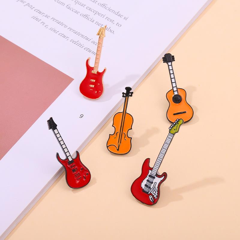 Musical Instrument Jewelry - Pins Custom Bass Guitar Brooches Musical