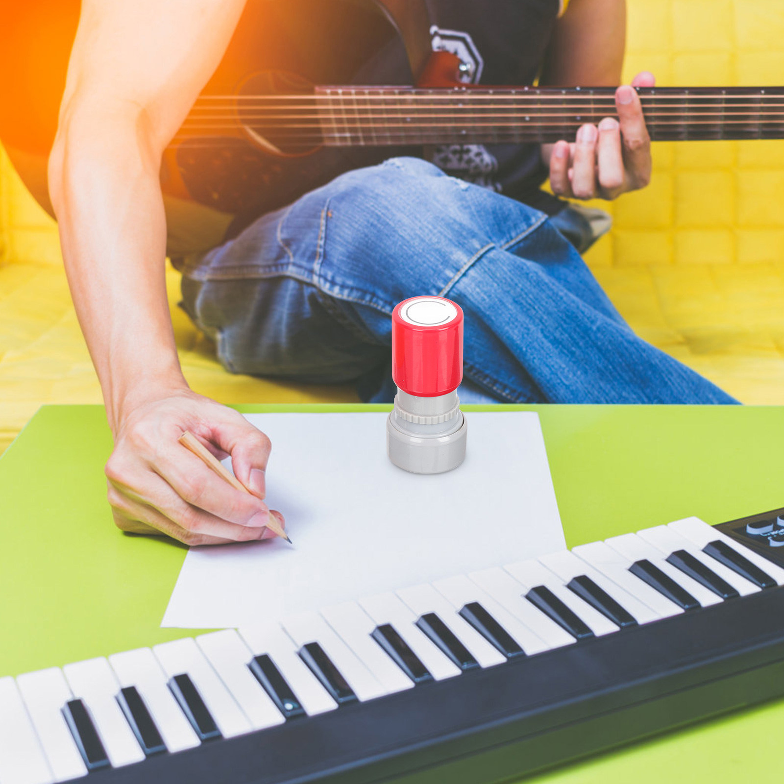 Musical Instrument Ukulele - 2Pcs Guitar Chord Stamp Professional Practice