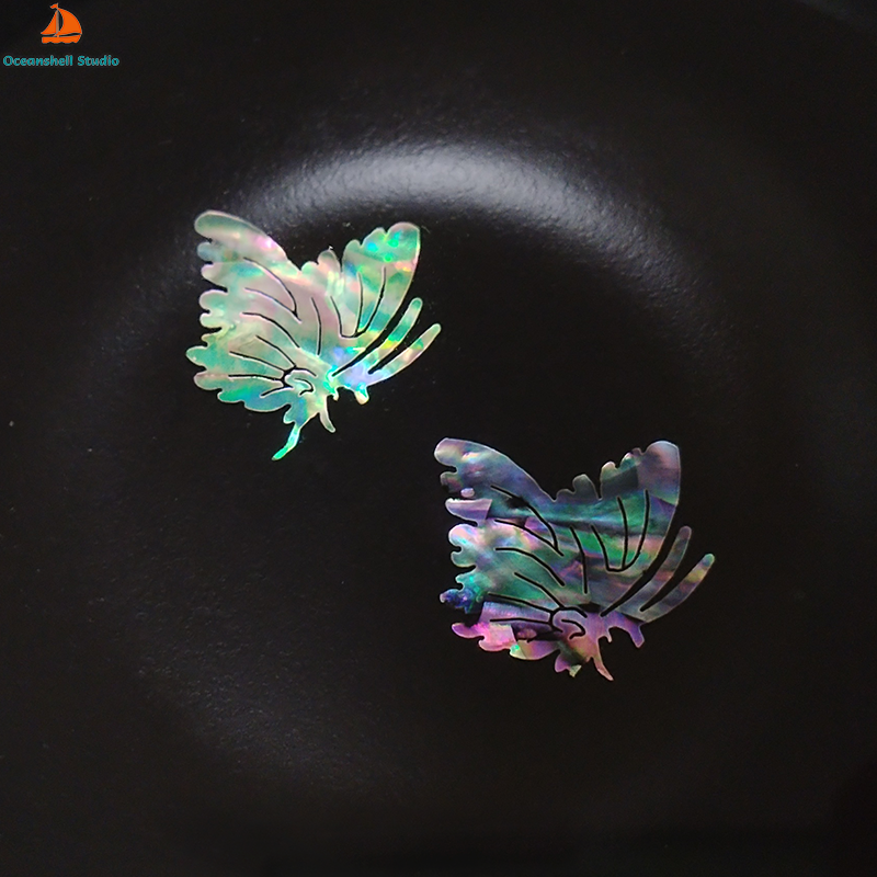 Musical Instrument Jewelry - 2 PC Abalone (Pāua) Shell Pieces