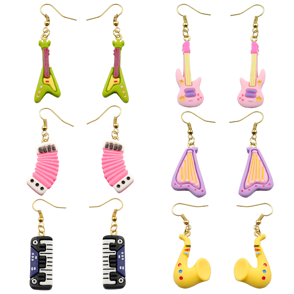 Musical Instrument Jewelry - Creative Earring For Women Resin Musical