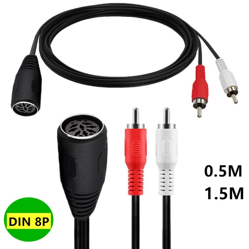 Large 8-core DIN 8PIN Female T - Musical Instrument Old ulasan dan harga
