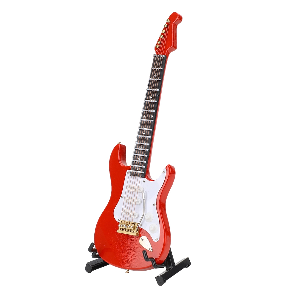 Miniature Red Electric Guitar  - Musical Instrument Guitar ulasan dan harga