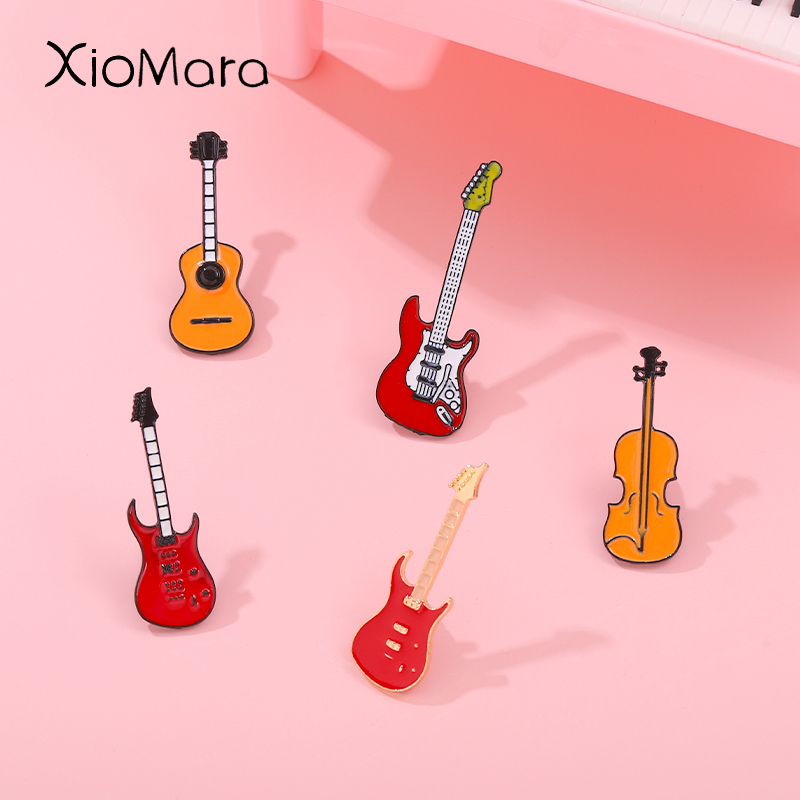 Musical Instruments Enamel Pin - Musical Instrument Jewelry ulasan dan harga