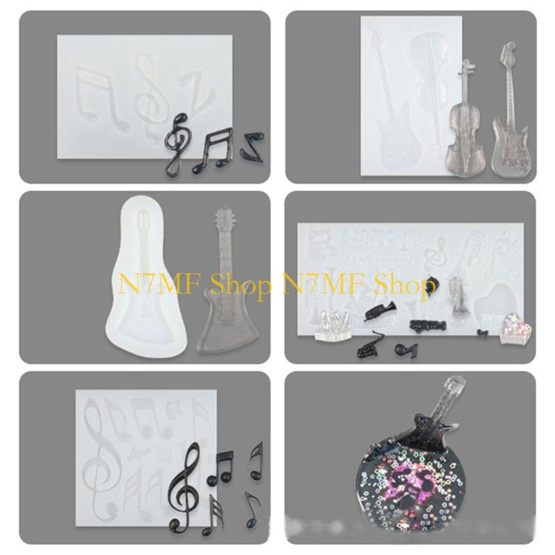 N7MF Musical Note Epoxy Resin  - Musical Instrument Jewelry ulasan dan harga