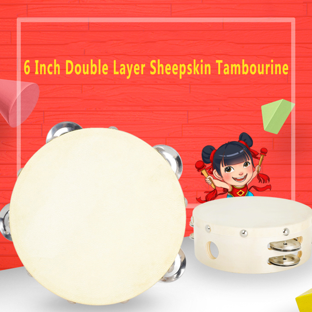 Hand Held Tambourine Toys 6 In - Musical Instrument Game ulasan dan harga