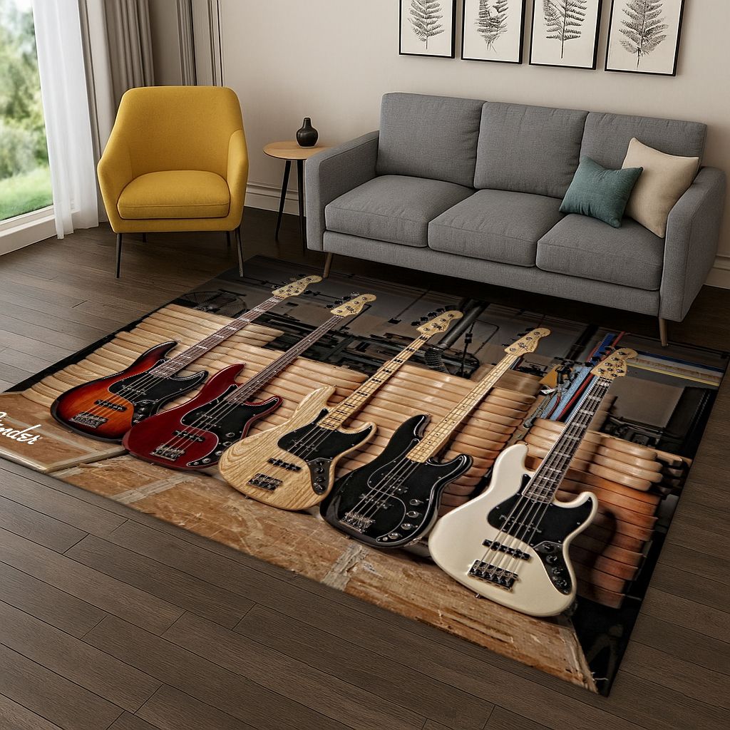 3D Fender Guitar Bass Instrume - Musical Instrument Logo ulasan dan harga