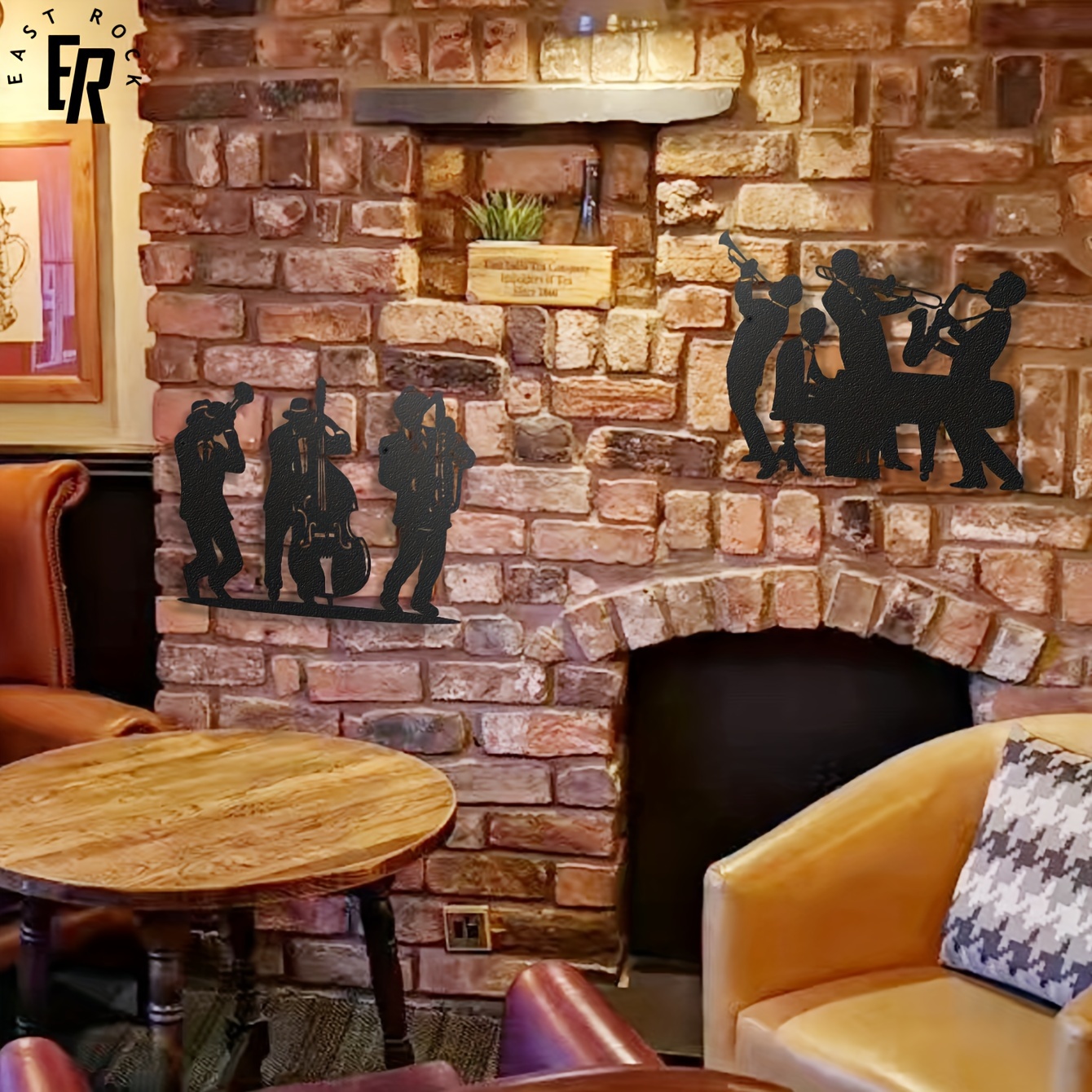 Metal Musician Silhouette Wall - Musical Instrument Logo ulasan dan harga
