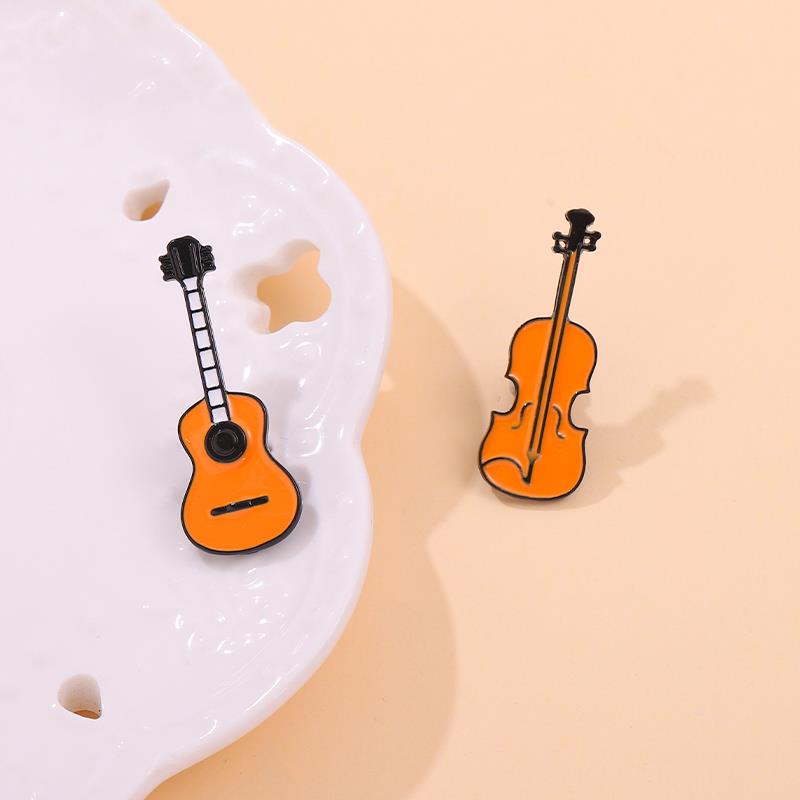Pins Custom Bass Guitar Brooch - Musical Instrument Jewelry ulasan dan harga
