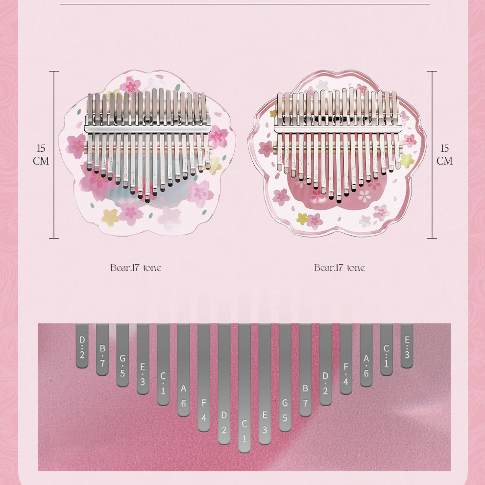 Hluru Kalimba 21 Keys with Cas - Musical Instrument Box ulasan dan harga