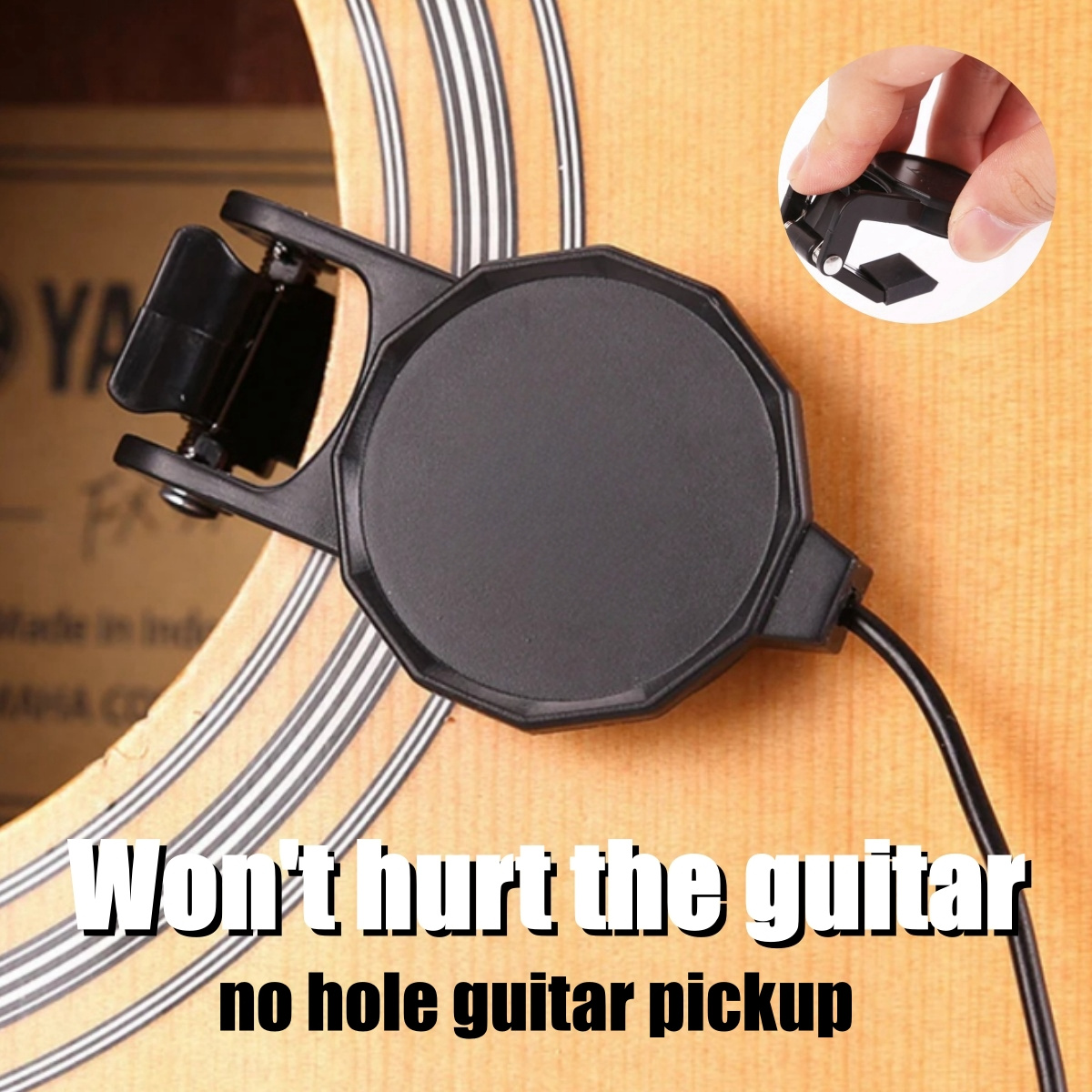 Audio Jack Clip On Pickup for  - Musical Instrument Guitar ulasan dan harga