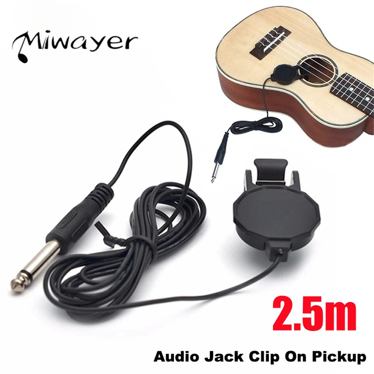 Audio Jack Clip On Pickup for  - Musical Instrument Guitar ulasan dan harga