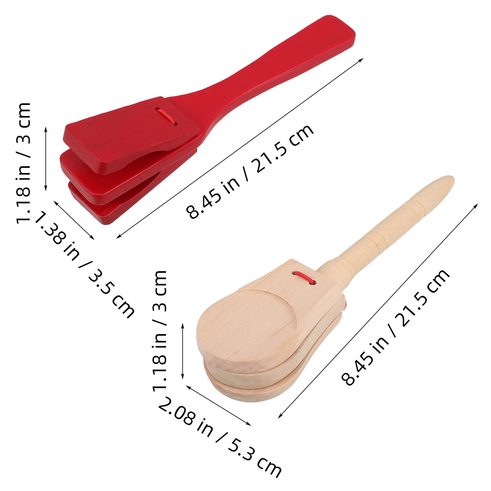 2Pcs Wooden Clapper Classic Lo - Musical Instrument Clapper ulasan dan harga