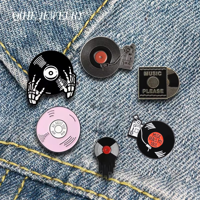 QIHE JEWELRY Music Enamel Lape - Musical Instrument Logo ulasan dan harga