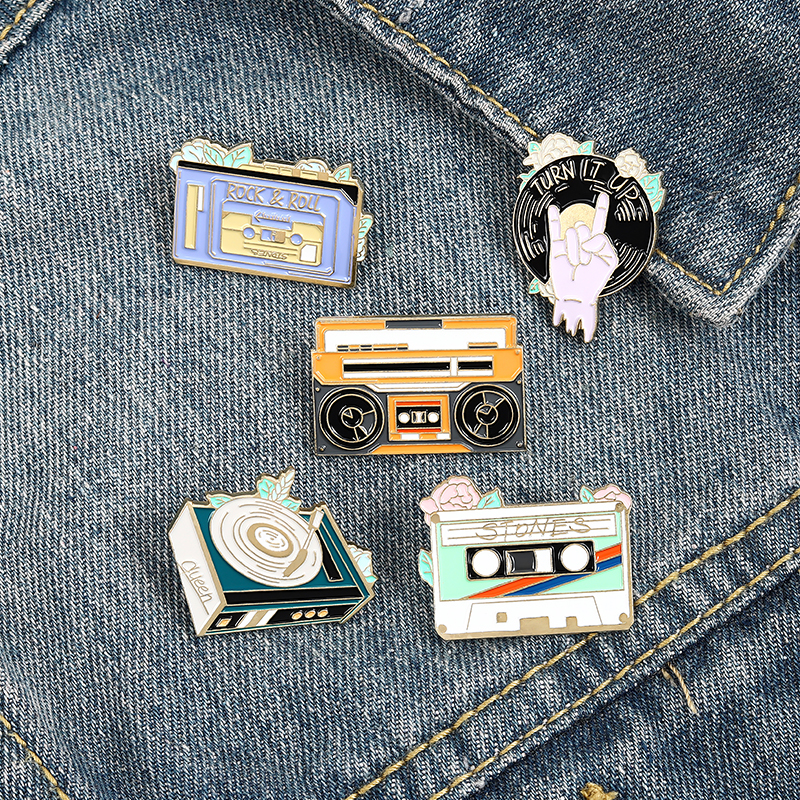 QIHE JEWELRY Music Enamel Lape - Musical Instrument Logo ulasan dan harga