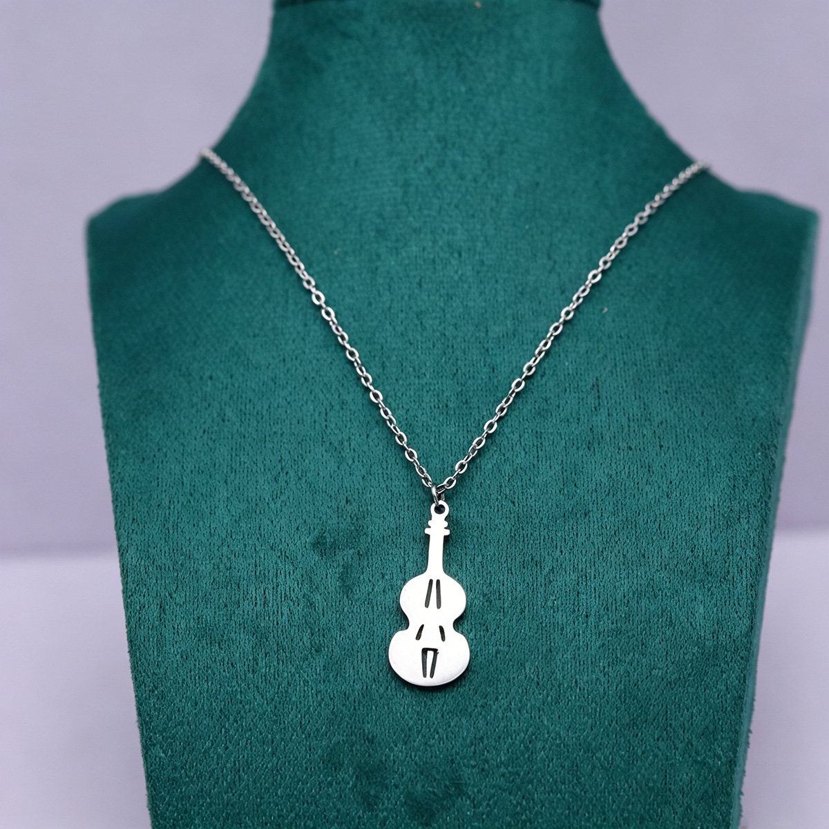 Kinitial Stainless Steel Violi - Musical Instrument Jewelry ulasan dan harga