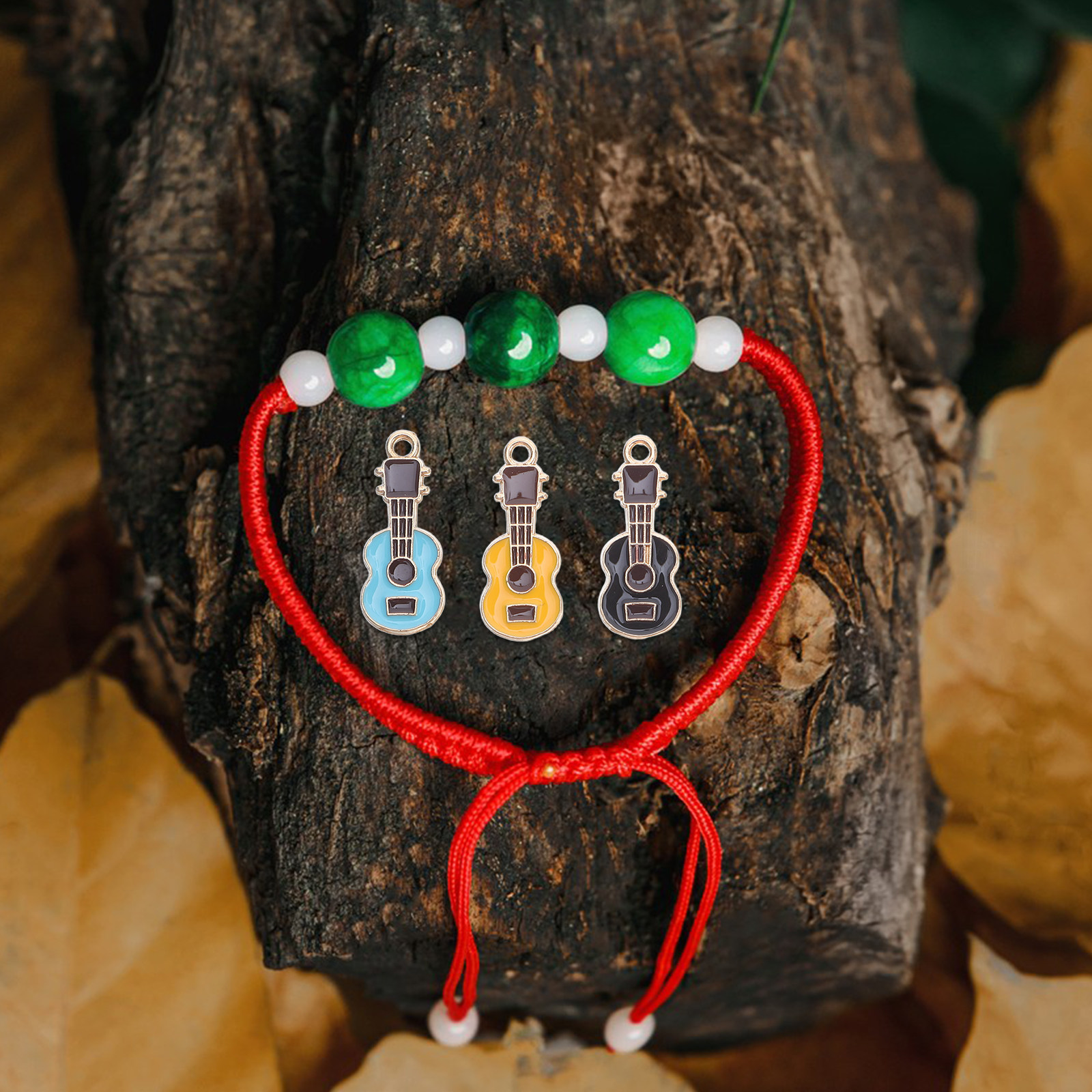 50Pcs Guitar Pendant Charm Han - Musical Instrument Guitar ulasan dan harga