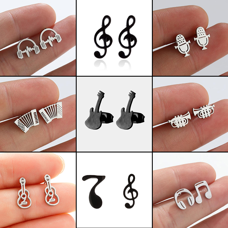 Trendy Stainless Steel Musical - Musical Instrument Jewelry ulasan dan harga