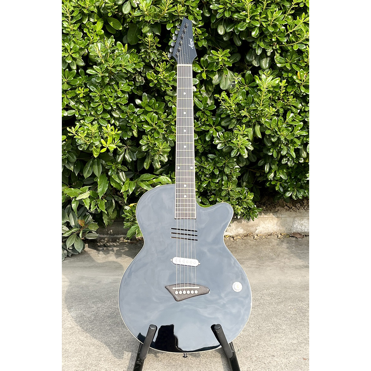 Acoustic Electric Guitar With  - Musical Instrument Logo ulasan dan harga