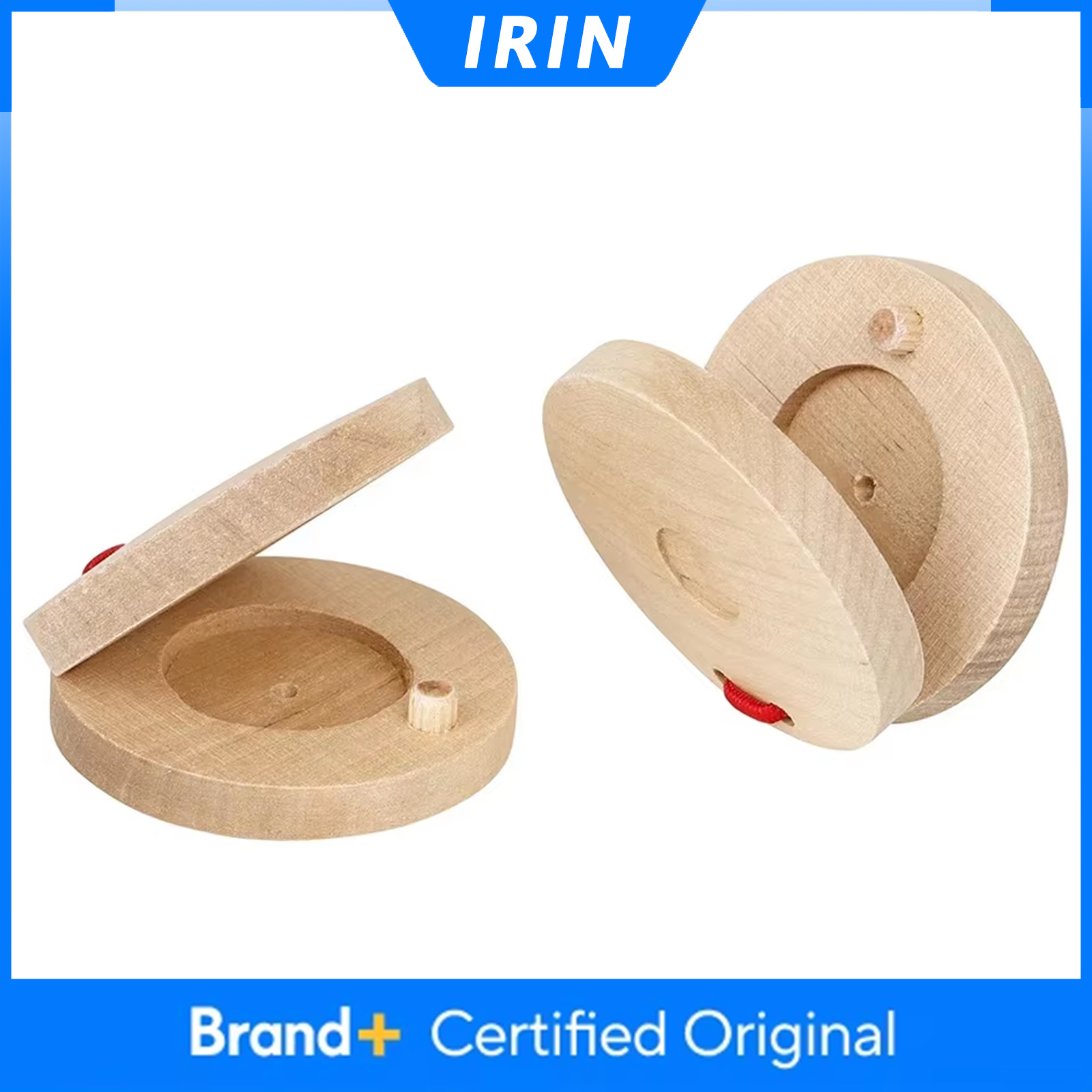 IRIN Orff Castanets Wooden Per - Musical Instrument Clapper ulasan dan harga