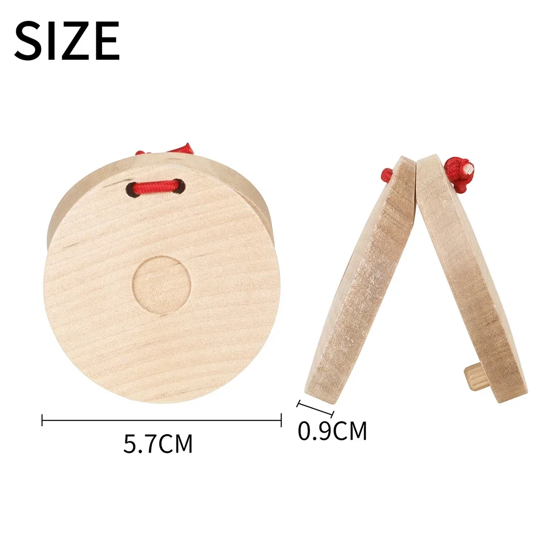 IRIN Orff Castanets Wooden Per - Musical Instrument Clapper ulasan dan harga