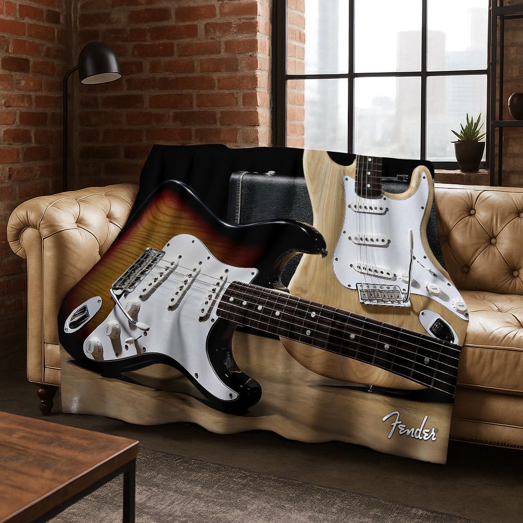 Fashion Fender Logo Guitar Mus - Musical Instrument Logo ulasan dan harga