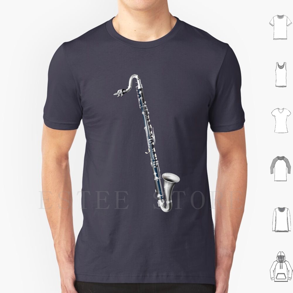 Bass Clarinet T Shirt Men Cott - Musical Instrument In Orchestra ulasan dan harga