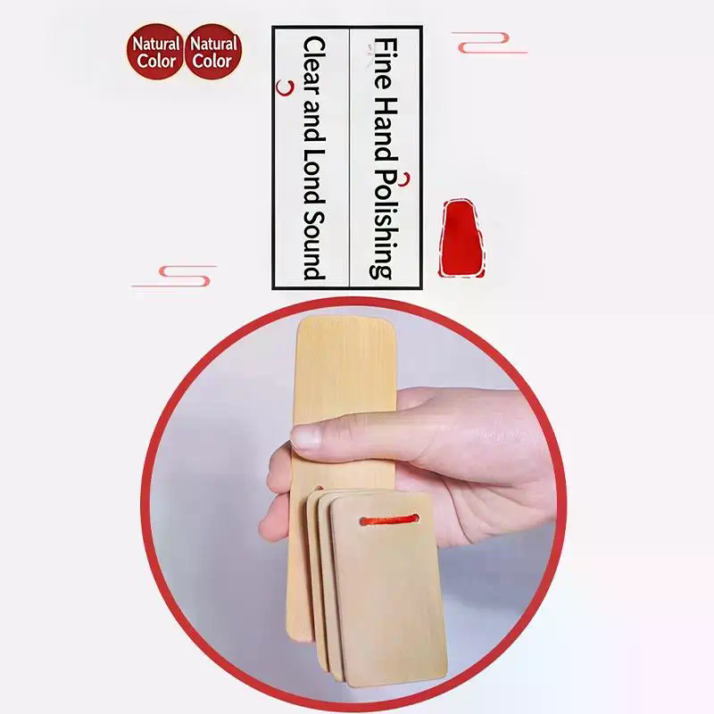 Children Natural Bamboo Small  - Musical Instrument Clapper ulasan dan harga