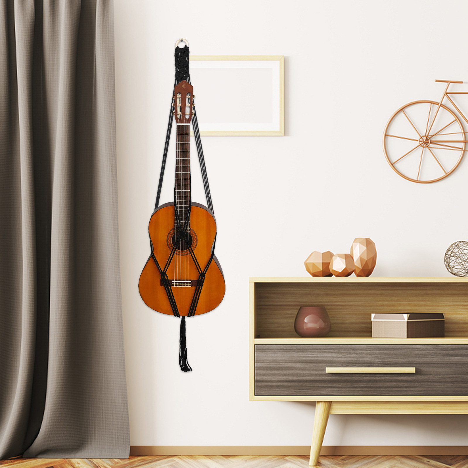 Cotton Guitar Net Strap Wall M - Musical Instrument Ukulele ulasan dan harga