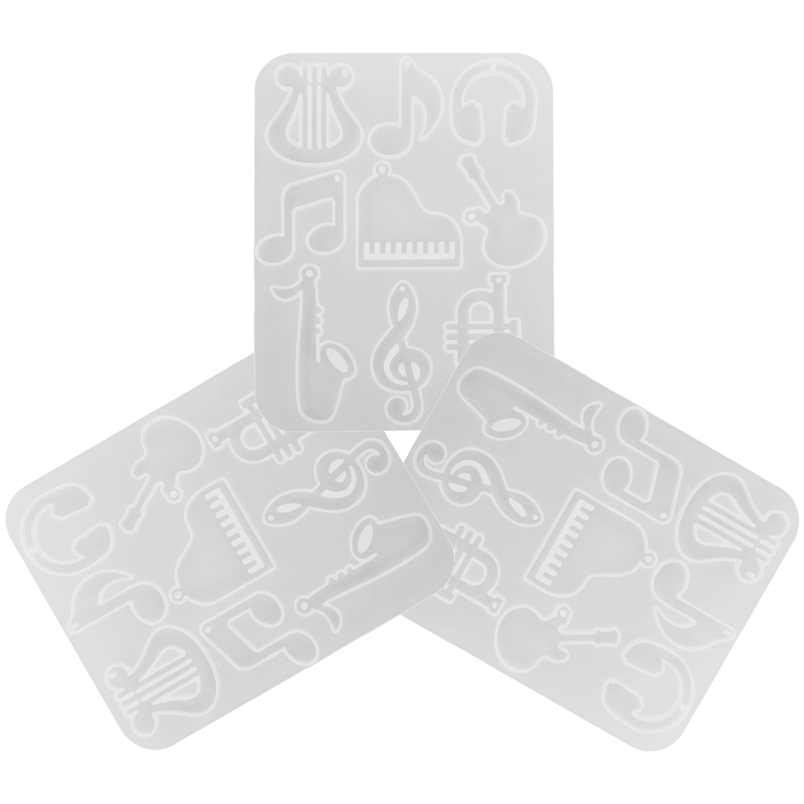3Pcs Silicone Music Instrument - Musical Instrument Jewelry ulasan dan harga