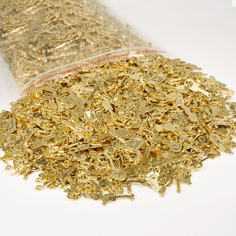 10/20/30pcs Retro Gold Color A - Musical Instrument Old ulasan dan harga