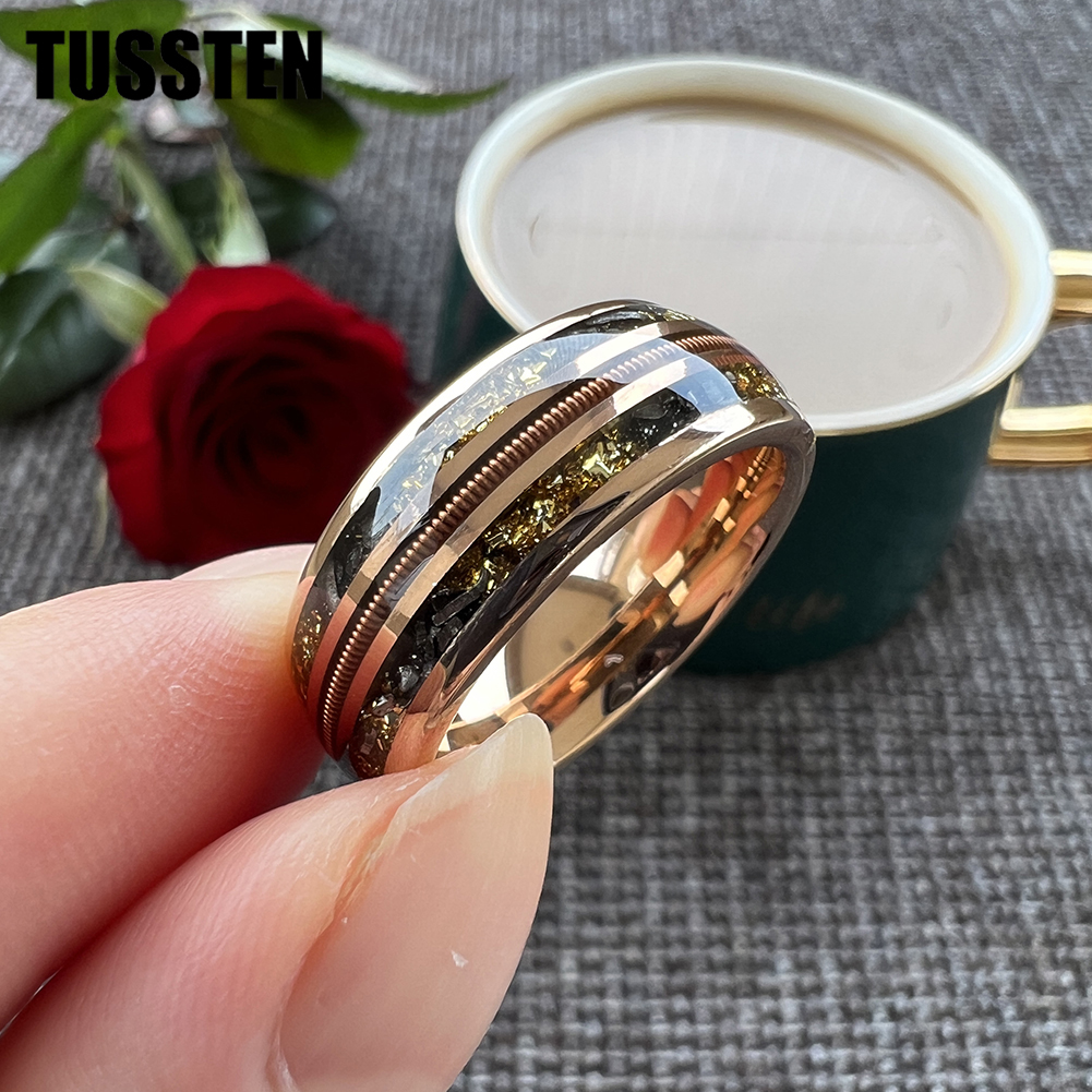 TUSSTEN 2024 New 8MM Rose Gold - Musical Instrument Logo ulasan dan harga