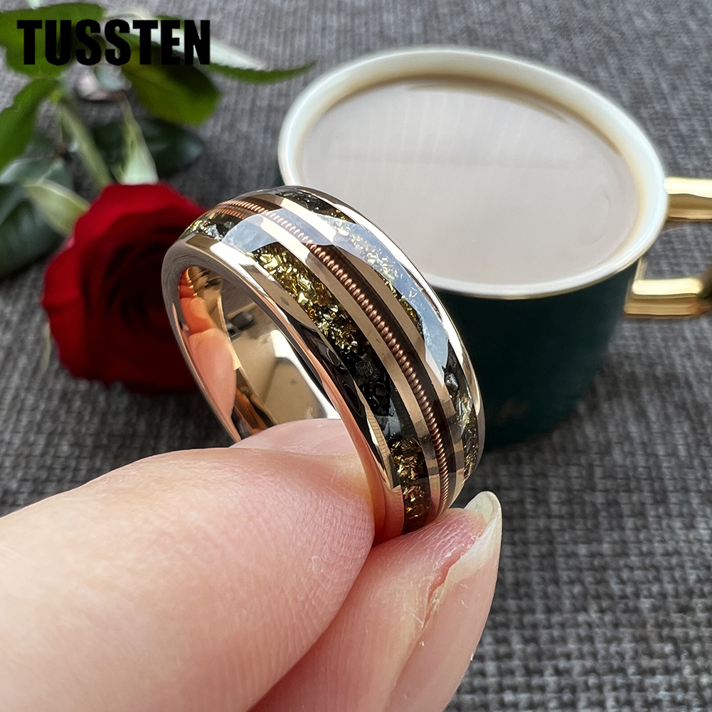 TUSSTEN 2024 New 8MM Rose Gold - Musical Instrument Logo ulasan dan harga