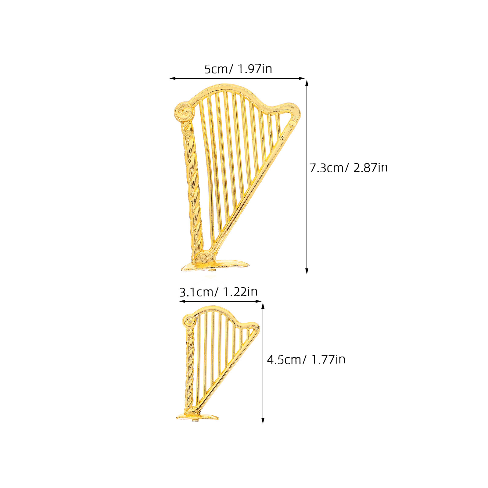 20Pcs Realistic Lyre Harp Pend - Musical Instrument Jewelry ulasan dan harga