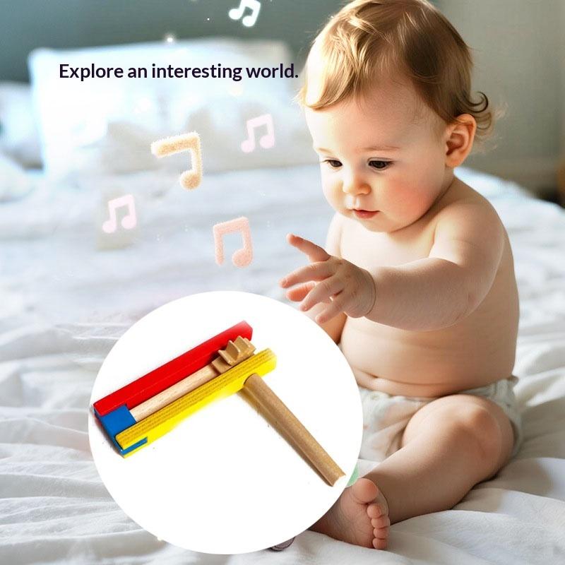 Hot 1Pc Wooden Clapper Kids Rh - Musical Instrument Clapper ulasan dan harga
