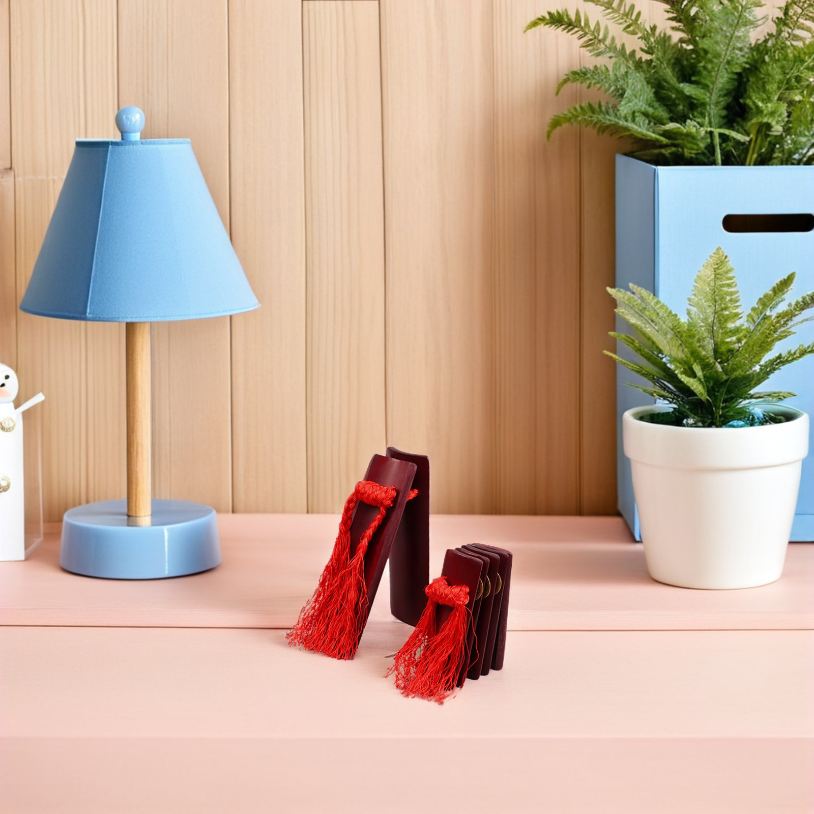 2Pcs Bamboo Chinese Allegro Cl - Musical Instrument Clapper ulasan dan harga