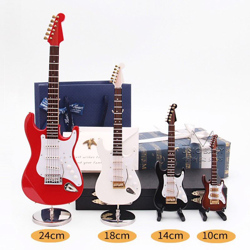 Mini Electric Guitar Wooden Mi - Musical Instrument Old ulasan dan harga