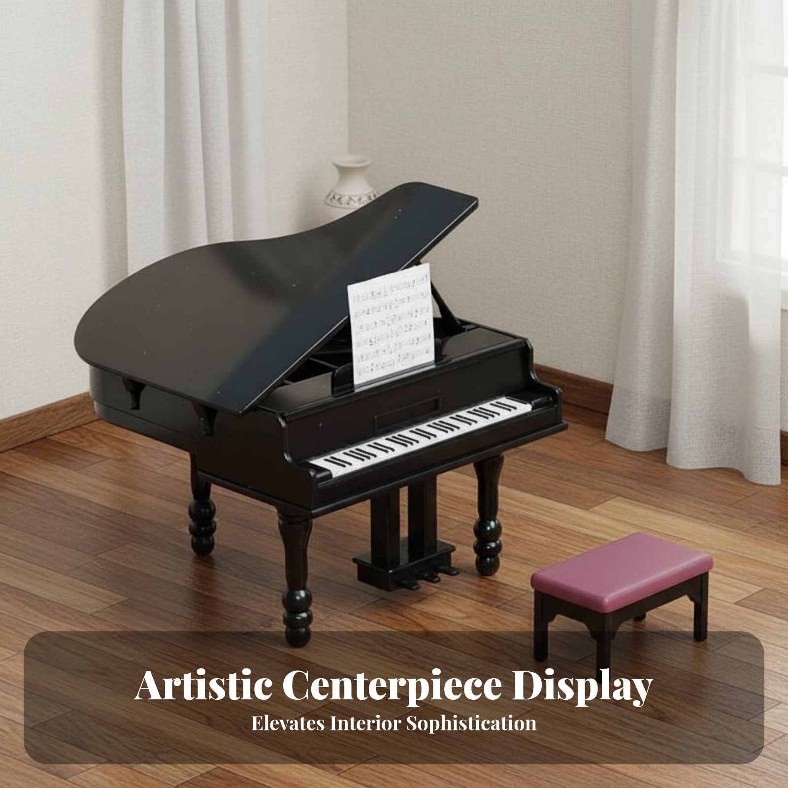Dollhouse Piano with Bench Pho - Musical Instrument Old ulasan dan harga