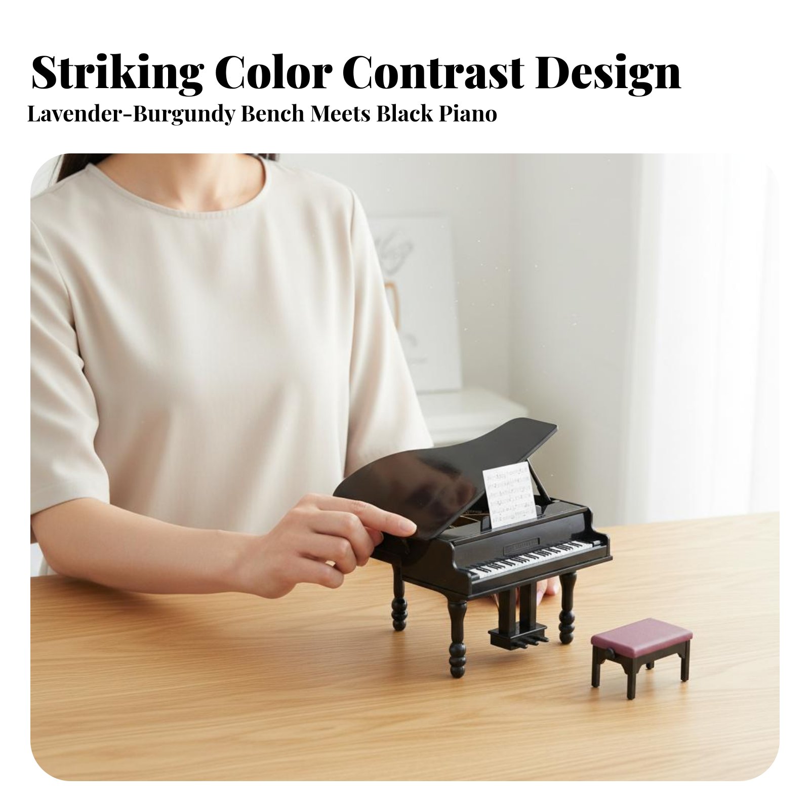 Dollhouse Piano with Bench Pho - Musical Instrument Old ulasan dan harga